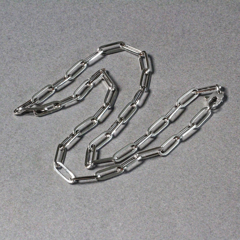 Bids.com 14k White Gold Bold Paperclip Chain (4.2 mm) Necklaces