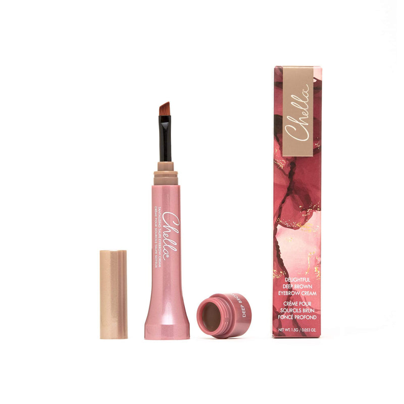 Chella eyebrow cream Brow & Eye White Smoke Beautiful Blonde,Luscious Light Brown,Tantalizing Taupe,Marvelous Medium Brown,Awesome Auburn,Dazzling Dark Brown,Delightful Deep Brown,Graceful Grey,Elegant Ebony