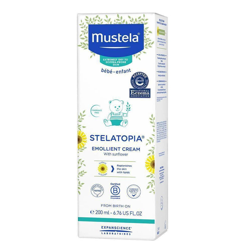 Mustela Mustela Stelatopia Emollient Fragrance Free Baby Cream For Eczema Prone Skin - 6.76 Fl Oz Baby & Toddler Furniture White Smoke