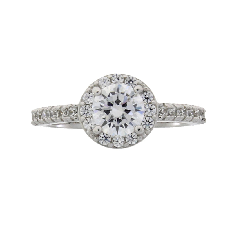 Bids.com Cubic Zirconium Ring Sterling Silver Rings