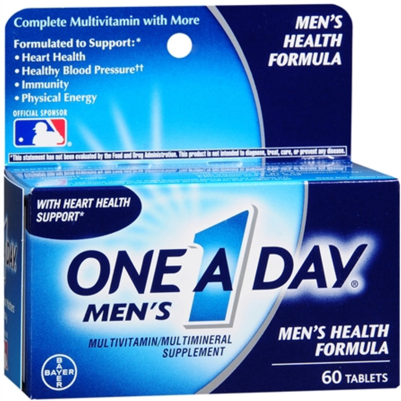 One A Day One A Day Men's Health Formula Multivitamin Supplement 60 Vitamins & Supplements White Smoke