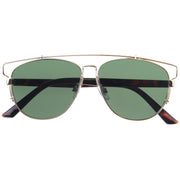 zeroUV Modern Fashion Panto Flat Front Metal Aviator Sunglasses A121 Glasses / Sunglasses