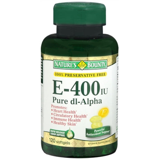 Nature's Bounty Nature's Bounty Vitamin E - 400 IU - Pure dl-Alpha - 180 Mg Vitamins & Supplements