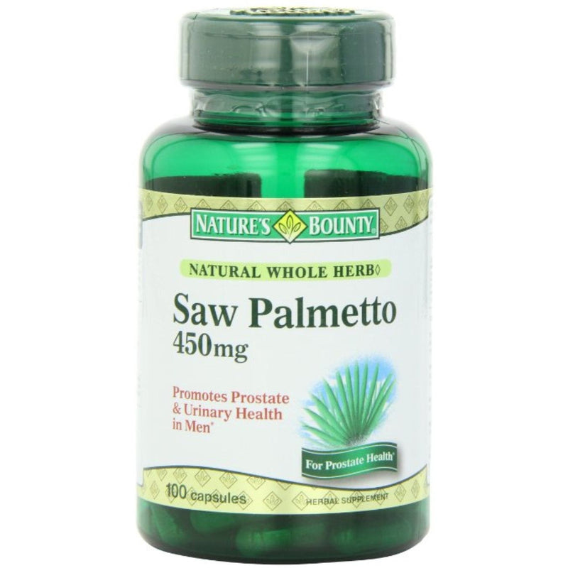 Nature's Bounty Nature's Bounty Natural Whole Herb Saw Palmetto, 450 Mg, Capsules Saws