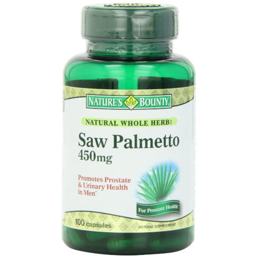 Nature's Bounty Nature's Bounty Natural Whole Herb Saw Palmetto, 450 Mg, Capsules Saws White Smoke