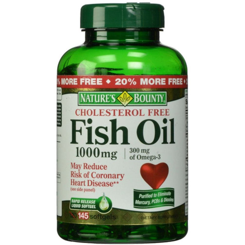 Nature's Bounty Nature's Bounty Omega-3 Fish Oil 1000mg, Heart Health Support, 135 Rapid Release Softgels Vitamins & Supplements