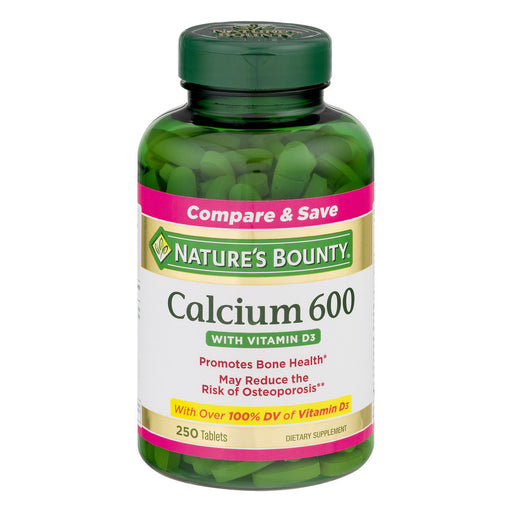 Nature's Bounty Nature's Bounty Calcium 600, With Vitamin D3, Tablets Vitamins & Supplements White Smoke