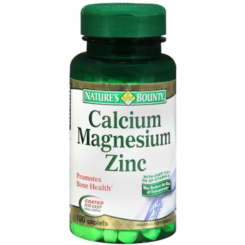 Nature's Bounty Nature's Bounty Calcium Magnesium Zinc With Vitamin D3, 100 Coated Caplets Vitamins & Supplements