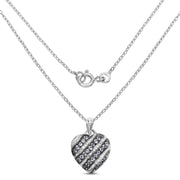 Bids.com 1.30 Carat Genuine Tanzanite and White Topaz .925 Sterling Silver Pendant Pendants