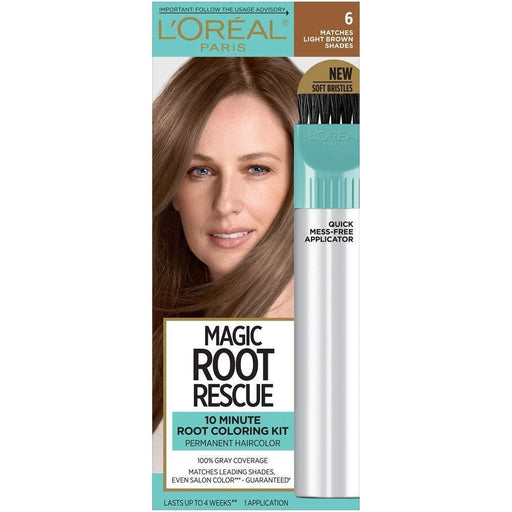 L'Oreal L'Oreal Paris Magic Root Rescue Permanent Hair Color, Light Brown 6 Hair Color