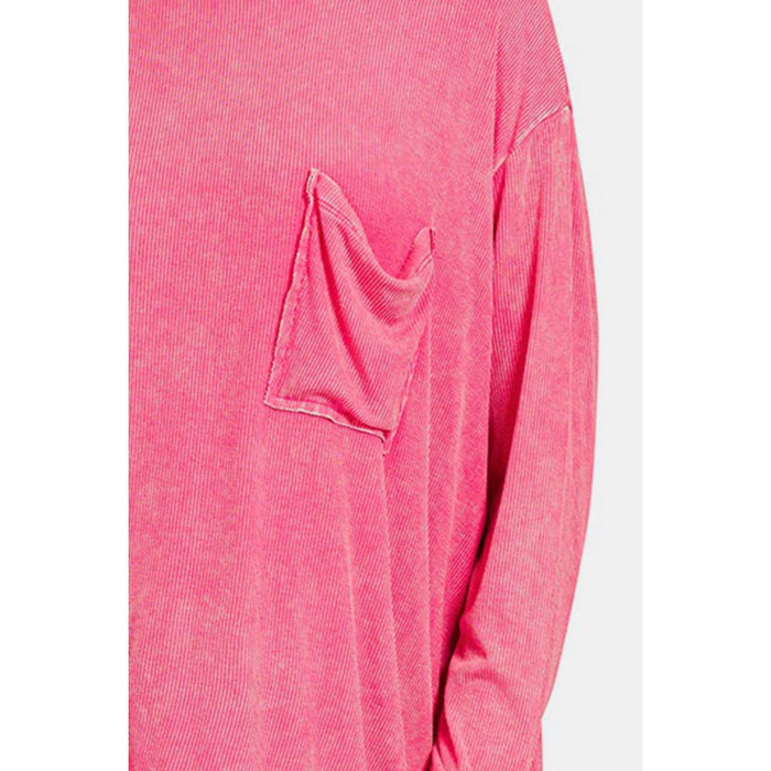 Zenana Round Neck Long Sleeve T-Shirt