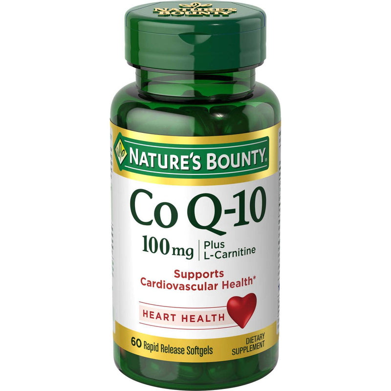 Nature's Bounty Nature's Bounty Co Q-10, Plus L-Carnitine, 100 Mg, Rapid Release Softgels Vitamins & Supplements