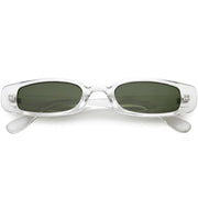 zeroUV Retro 1990's Thin Rectangle Fashion Sunglasses C547 Sunglasses