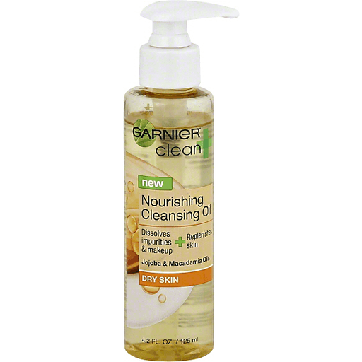 Clean + Clean + Garnier Nourishing Cleansing Oil For Dry Skin 4.2 Fl. Oz. Pump Skin Care