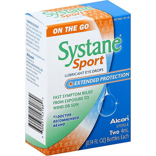Systane Systane Sport Lubricant Eye Drops Extended Protection On The Go Eye Drops & Lubricants