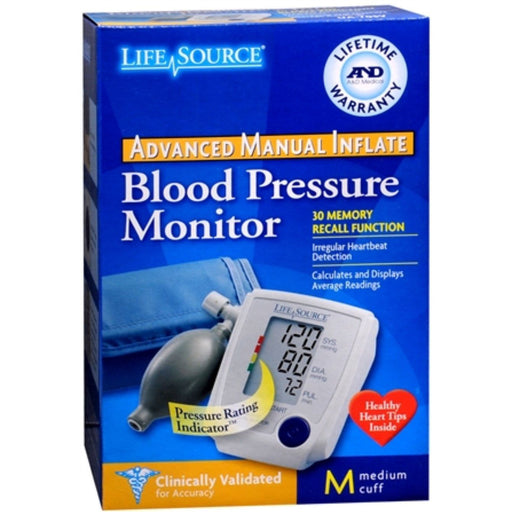 LifeSource LifeSource Blood Pressure Monitor Advanced Manual Inflate Medium Blood Pressure Monitors