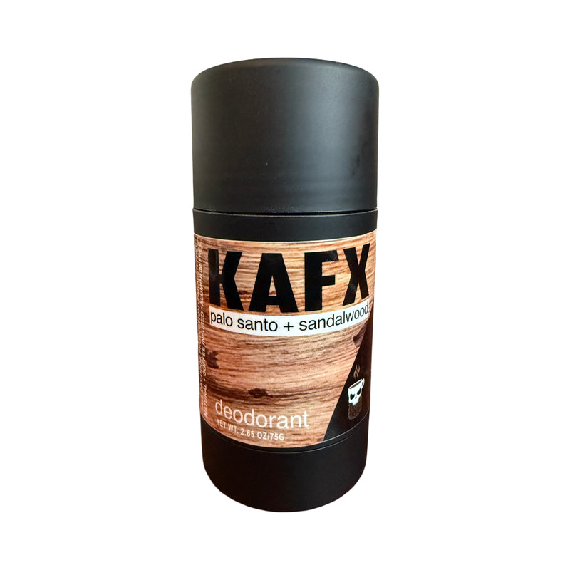 KAFX Body Palo Santo + Sandalwood Coffee-Infused Natural Deodorant – Rustic & Woodsy Deodorant