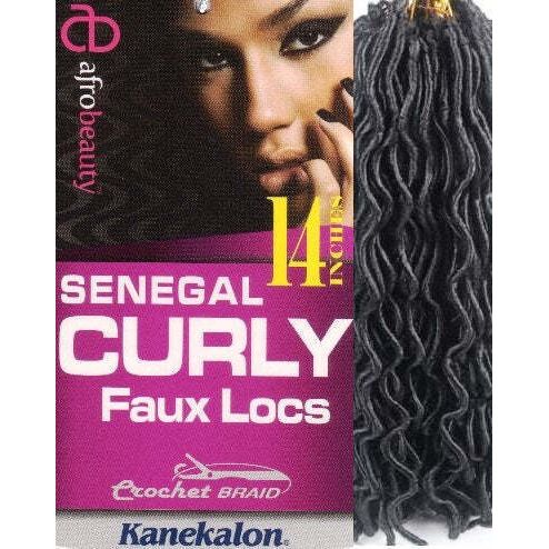 Mill's Beauty Supply AfroBeauty Collection - Senegal Curly Faux Locs, 14 in Synthetic Hair Crochet