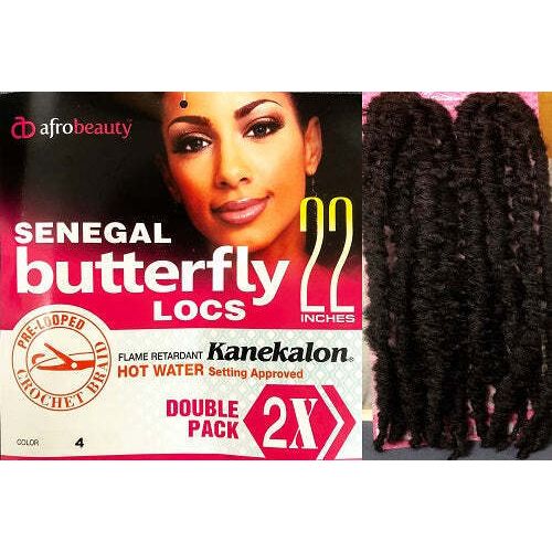 Mill's Beauty Supply AfroBeauty Collection - Senegal Butterfly Locs, 22in Synthetic Hair Crochet