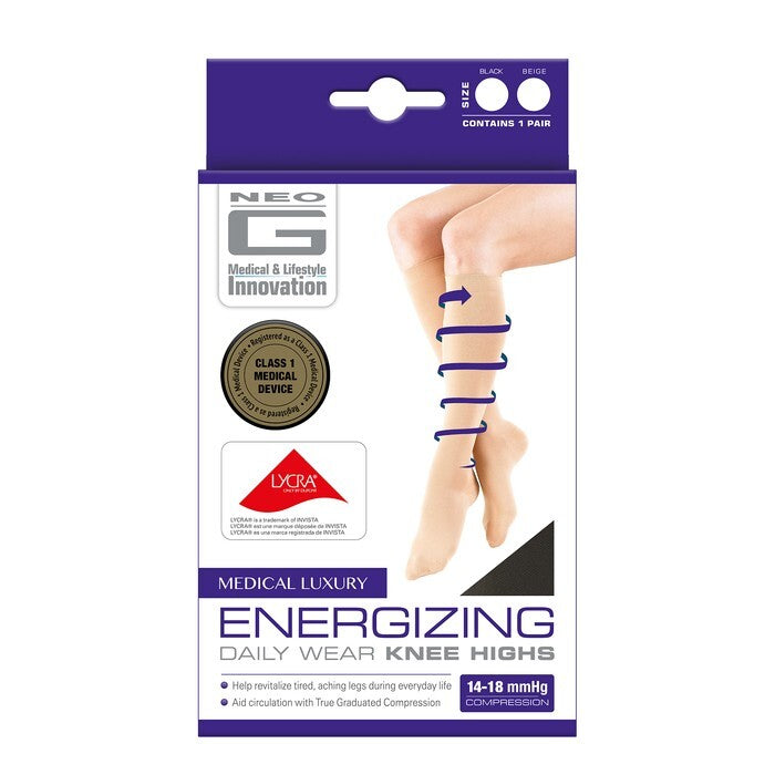 Neo G Neo G Energizing Compression Knee High Socks - Tan, X-Large Knee Socks