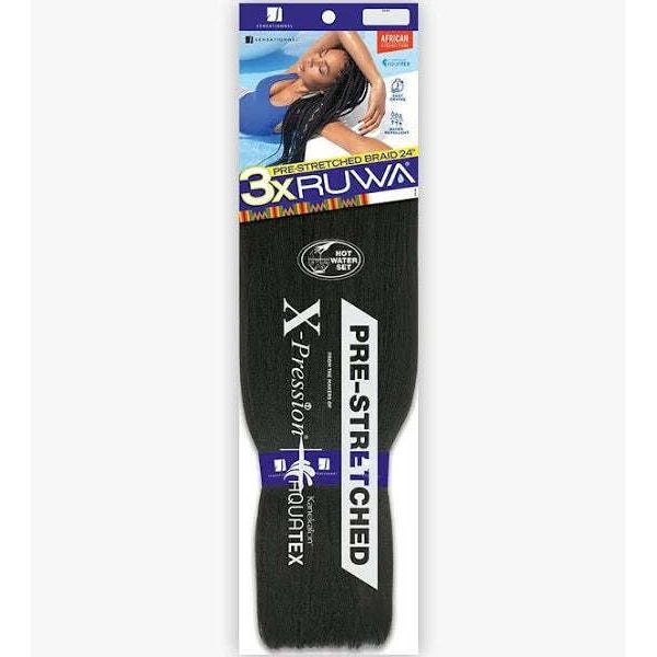 Mill's Beauty Supply X-Pression 3X Ruwa Pre-Stretched Braiding Hair - 24" Hair Extensions