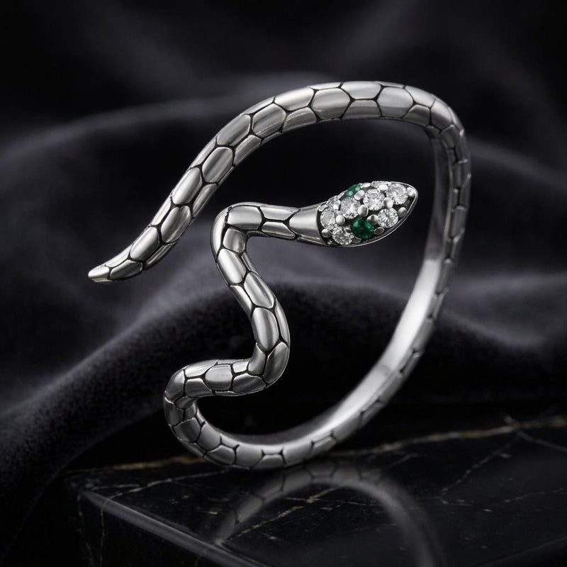 Bids.com 925 Sterling Silver Pavé Setting CZ Oxidized Silver Ring for Women Rings