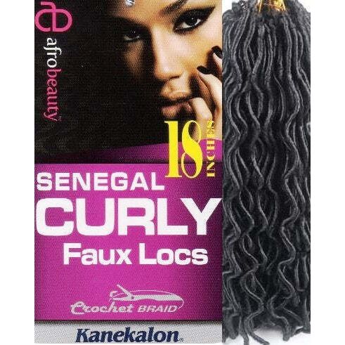 Mill's Beauty Supply AfroBeauty Collection - Senegal Curly Faux Locs, 18 in Synthetic Hair Crochet