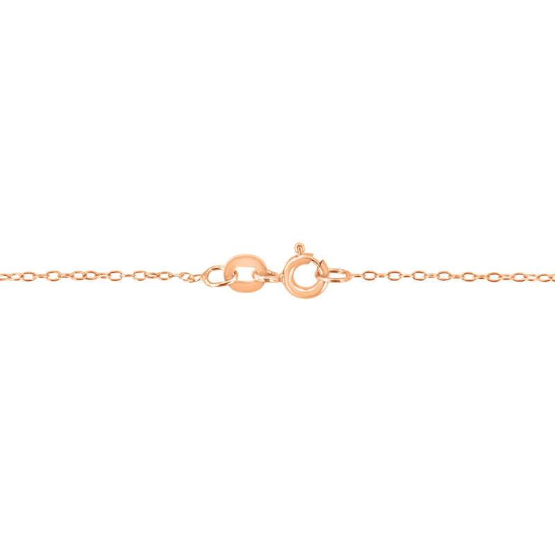Bids.com AGS Certified 10K Rose Gold 1/5 Cttw Bezel Set Round Diamond Solitaire 16-18" Adjustable Pendant Necklace (H-I Color, VS1-VS2 Clarity) Necklaces