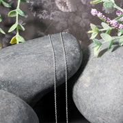 Bids.com 14k White Gold Oval Cable Link Chain 0.97mm Necklaces