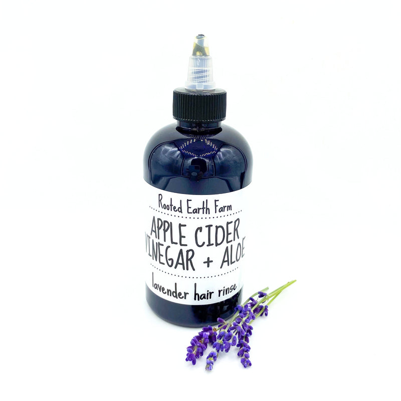 Rooted Earth Farm + Apothecary Herbal Aloe Vinegar Hair Rinse Hair + Nail Care
