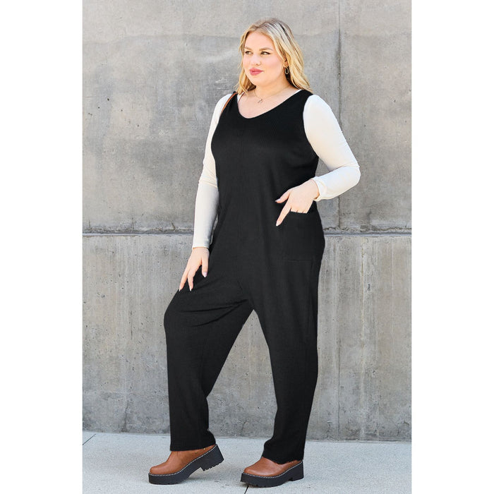 Double Take Sleeveless Straight Jumpsuit