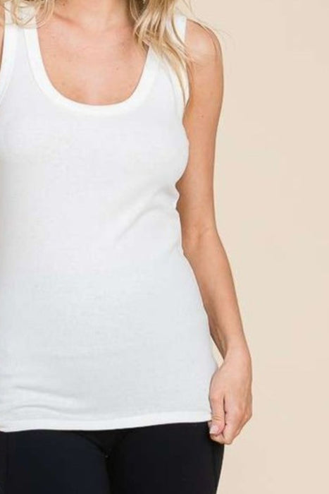 Culture Code Ribbed Scoop Neck Tank