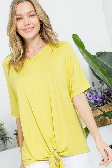 SOLID BOXY CASUAL TOP