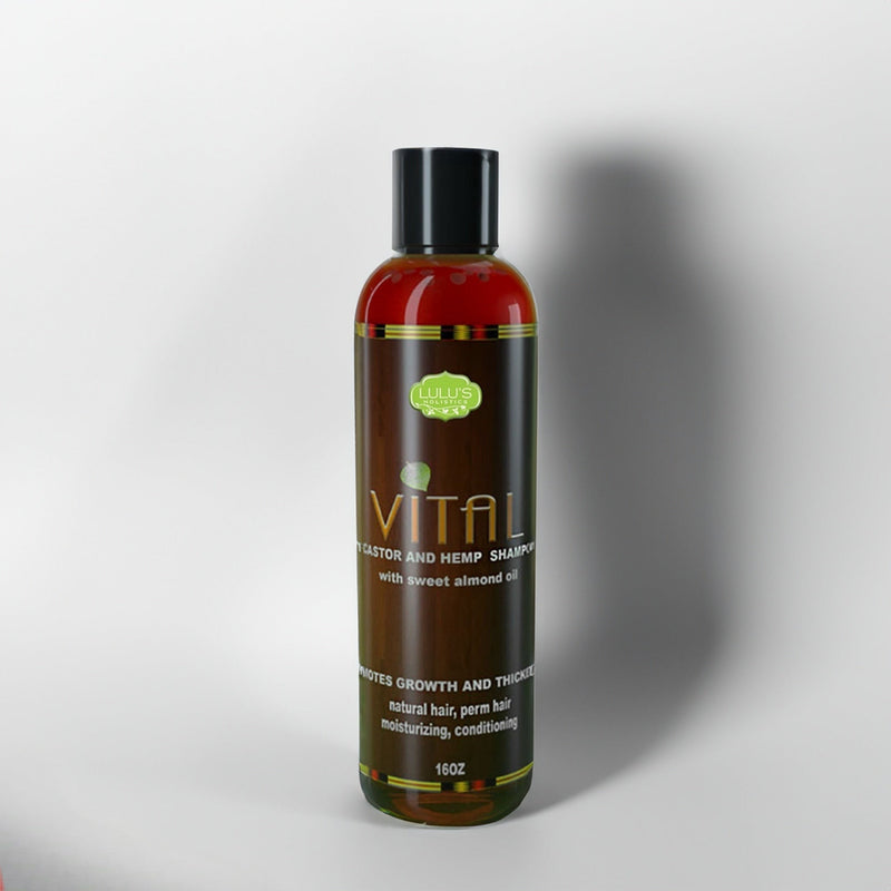 Lulu’s Holistics Vital Castor & Hemp Shampoo – Growth & Strength for Dry Scalp hair treatment