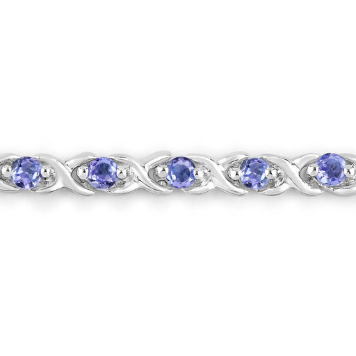 Bids.com 0.91 Carat Genuine Tanzanite .925 Sterling Silver Bracelet Bracelets