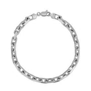 Bids.com 14k White Gold French Cable Chain Bracelet  (4.80 mm) Bracelets