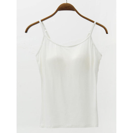 Adjustable Strap Modal Cami with Bra