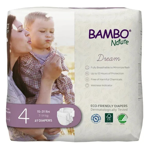 Bambo Nature - Diaper Size 4 (Pack of 6-27 Ct)
