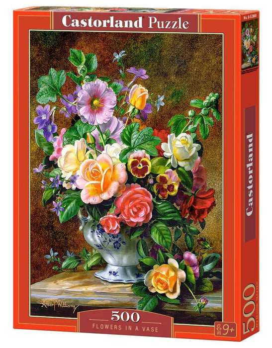 500 Piece Jigsaw Puzzle, Flowers in a Vase