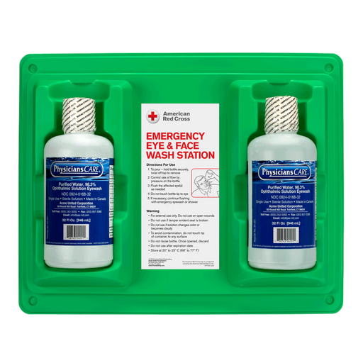 Honeywell Emergency Eyewash Station with Dual 32 oz Bottles (DS) First Aid