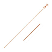 Bids.com 14k Pink Gold Diamond Cut Cable Link Chain 0.8mm Necklaces