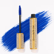 EpiLynx Mega Volume Vegan Mascara Black and Blue – Smudge-Proof with Handmade Diamond Case