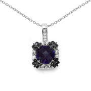 Bids.com 2.38 Carat Genuine Multi Stone .925 Sterling Silver Pendant Pendants