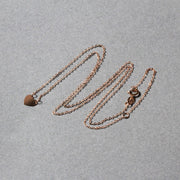 Bids.com 14k Rose Gold Polished Mini Heart Necklace Necklaces