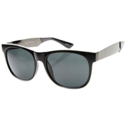 zeroUV Trendy Indie Hipster Super Retro Metal Arm Horned Rim Sunglasses 8687 Sunglasses