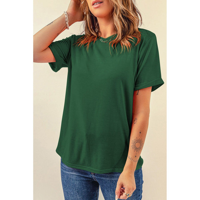 Round Neck Short Sleeve T-Shirt