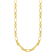 Bids.com 14k Yellow Gold Twisted and Polished Link Necklace Necklaces