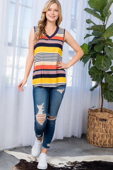 Mixed Print Tank Top