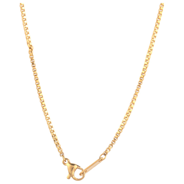 14K Gold Plated Infinity Cross Pendant Necklace