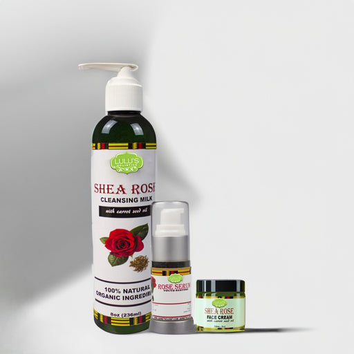 Lulu’s Holistics Rose Radiance Skin Trio – Cleanse, Hydrate & Brighten Facial Cleanser